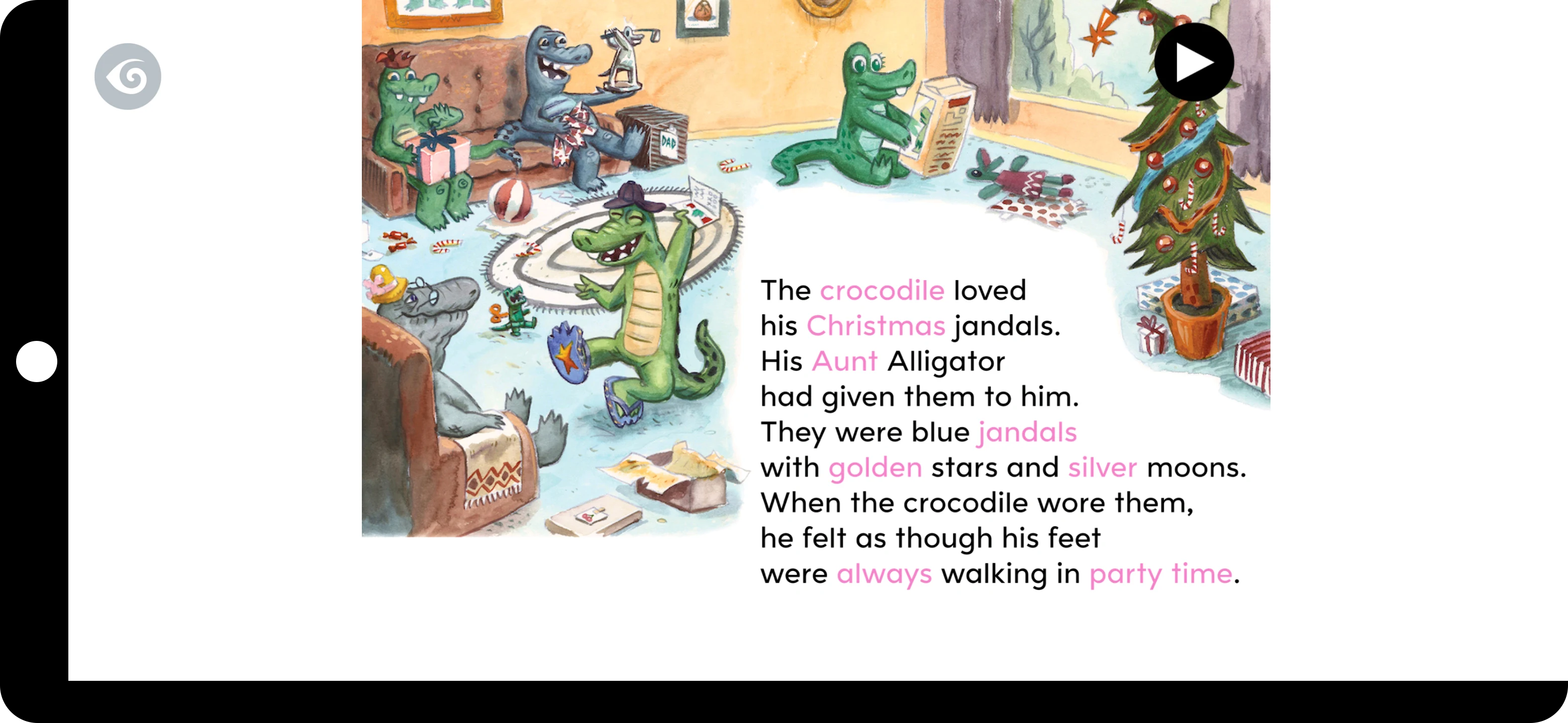 Crocodile's Christmas Jandals screenshot