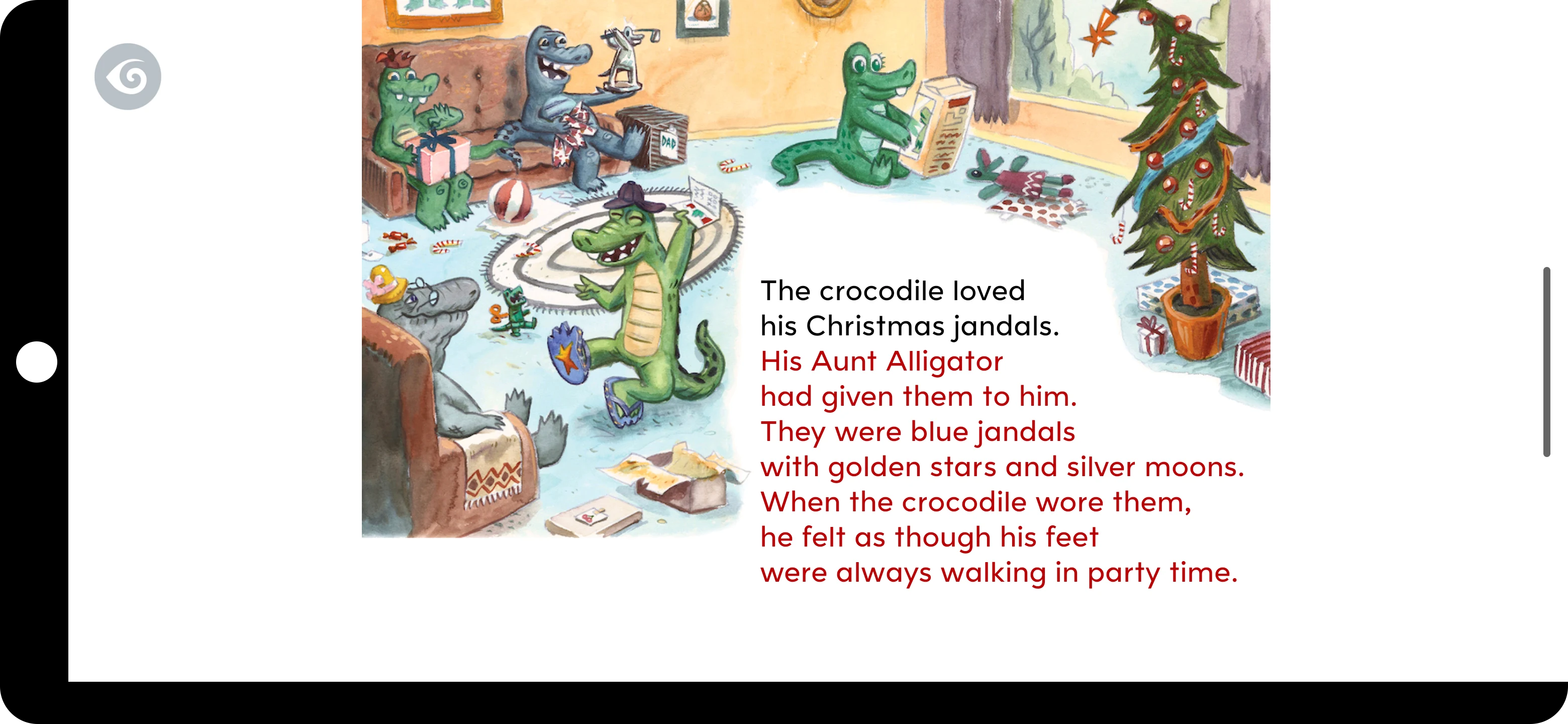 Crocodile's Christmas Jandals screenshot